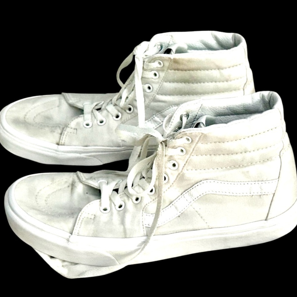 Vans High-Top Sneakers in Off-White Size 11